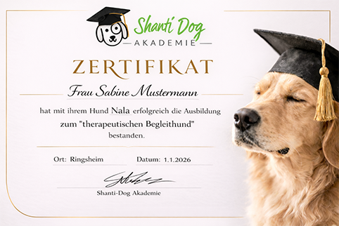 Zertifikat Shanti Dog Akademie
