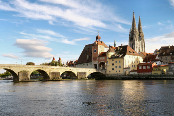 Regensburg: Stadtansicht im Hunde-Almanach