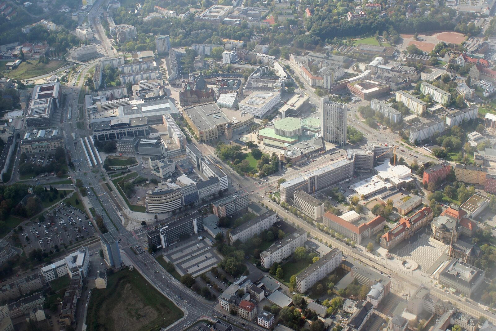 Chemnitz: Stadtansicht im Hunde-Almanach