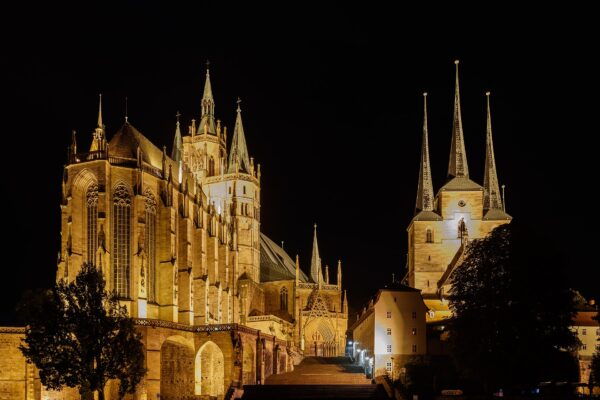 Erfurt: Stadtansicht im Hunde-Almanach