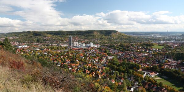 Jena: Stadtansicht im Hunde-Almanach