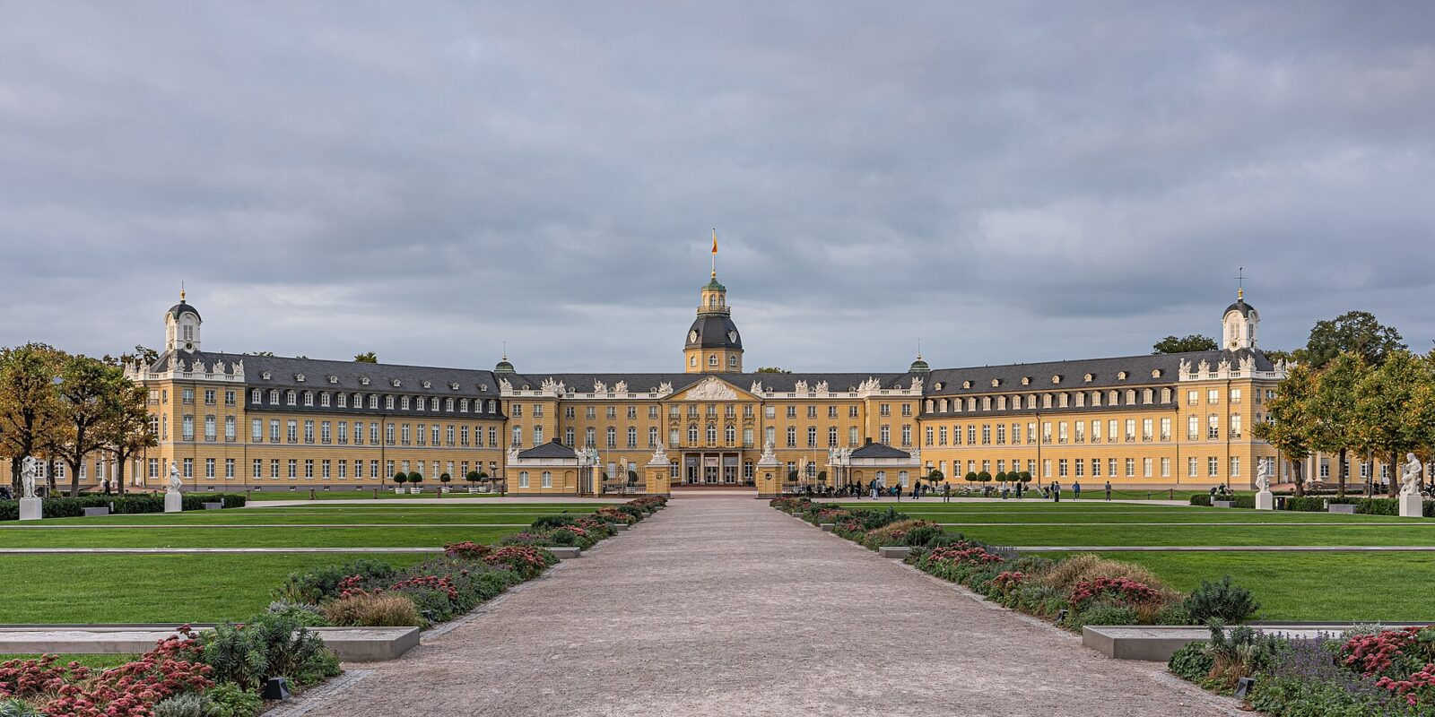 Karlsruhe: Stadtansicht im Hunde-Almanach