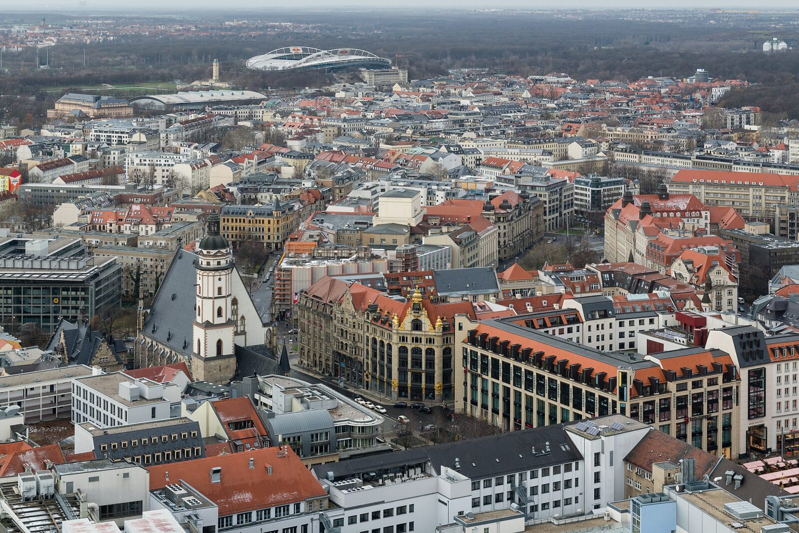 Leipzig: Stadtansicht im Hunde-Almanach