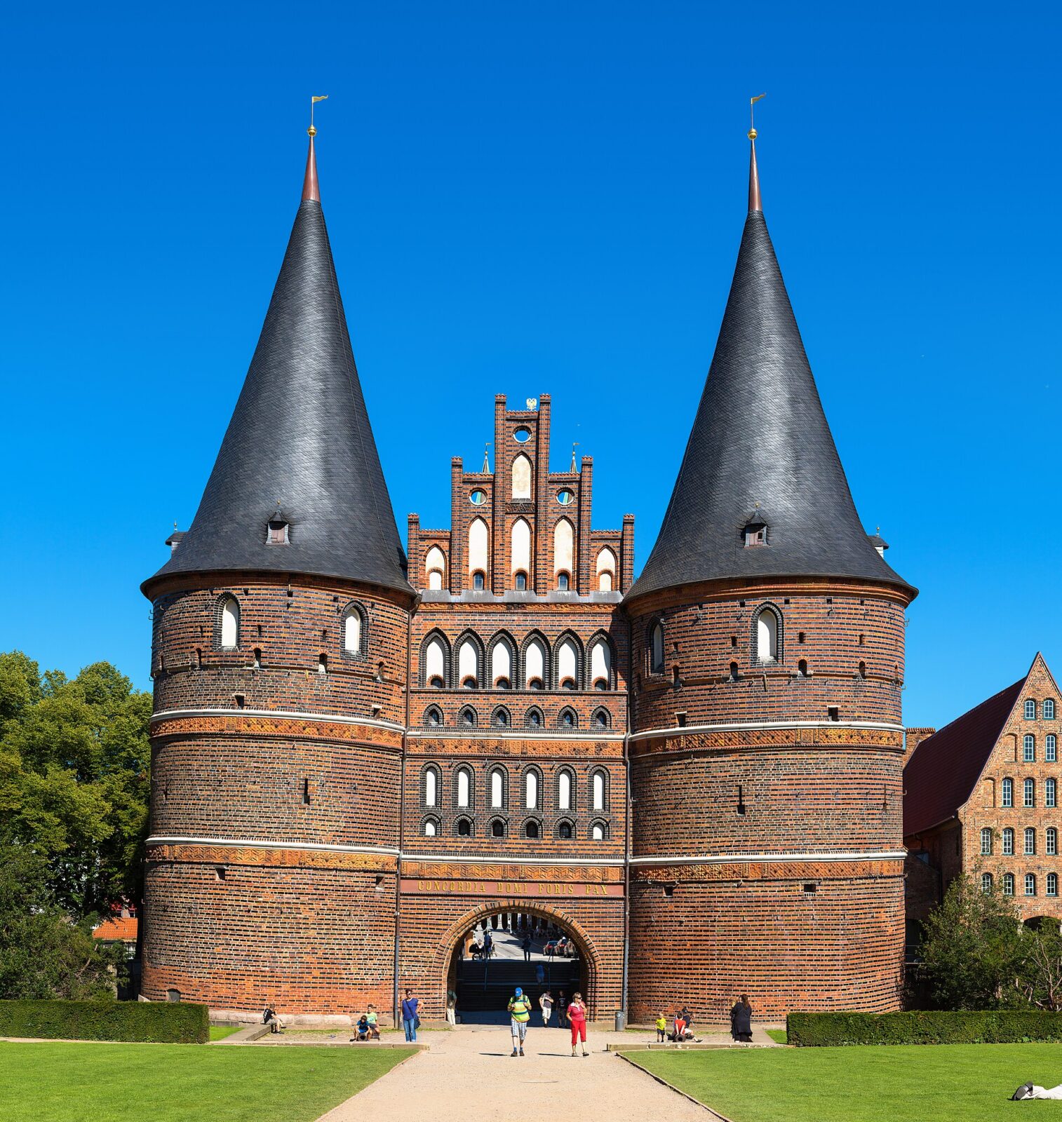 Lübeck: Stadtansicht im Hunde-Almanach