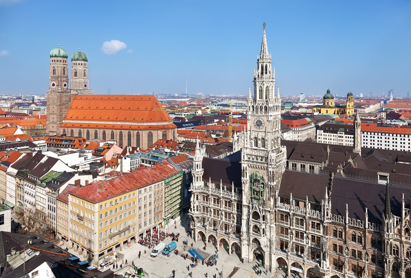 München: Stadtansicht im Hunde-Almanach