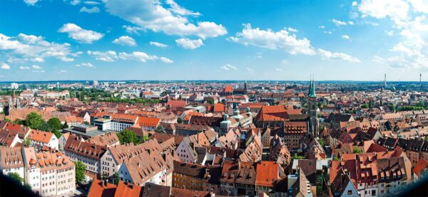 Nürnberg: Stadtansicht im Hunde-Almanach