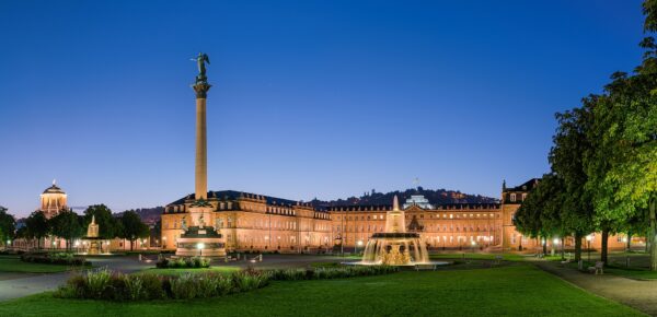 Stuttgart: Stadtansicht im Hunde-Almanach